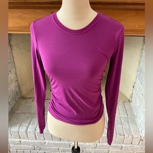 Athleta Vibrant Magenta Long Sleeve Tee